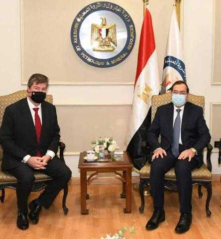 وزير البترول يستقبل السفير البلجيكي بالقاهرة